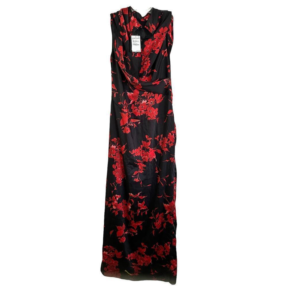 Puppets and Puppets Ringer Floral Print Draped Dress size 8 - Picture 5 of 11